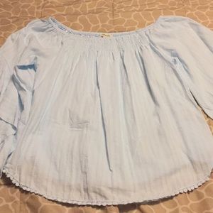 Andthewhy light blue top